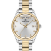 Daniel Klein DK.1.13718-3 Women's Analog Watch - Silver Dial, Silver & Gold