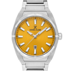Daniel Klein DK.1.13749-4 Men's Analog Watch - Yellow Dial, Silver Steel