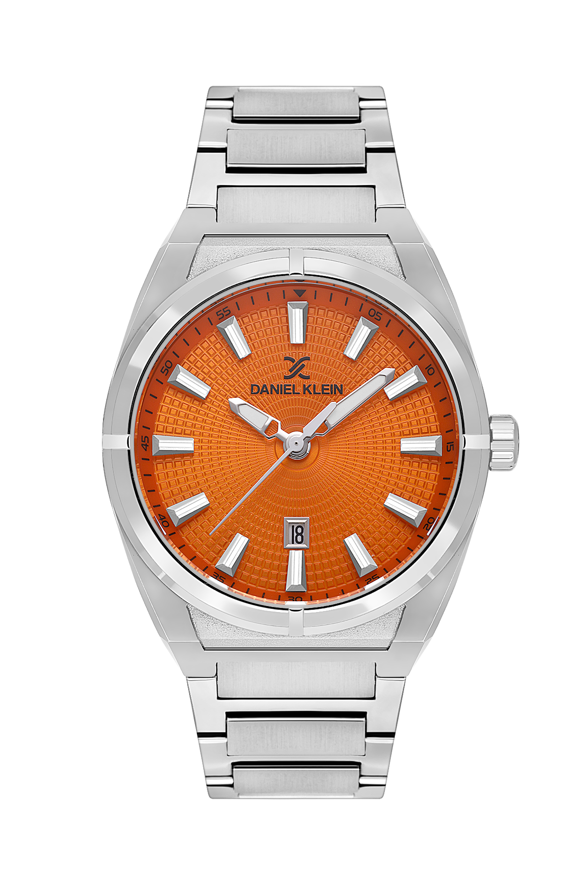 DANIEL KLEIN DK.1.13749-5 Men's Watch Silver Steel Orange Dial