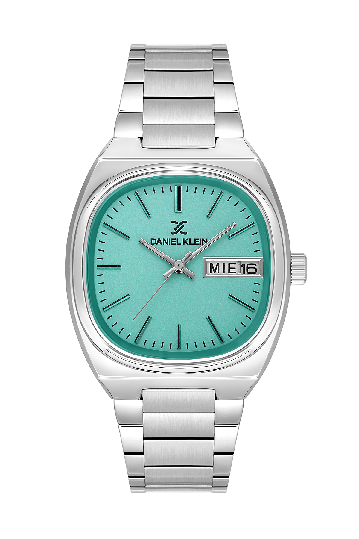 DANIEL KLEIN DK.1.13751-3 Men's Watch - Silver Steel Strap with Baby Blue Dial