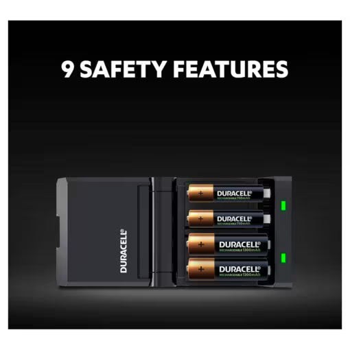 Duracell Hi-Speed Battery Charger (CEF27) – AA & AAA, Rechargeable Batteries Included