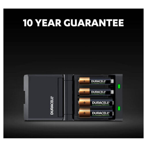 Duracell Hi-Speed Battery Charger (CEF27) – AA & AAA, Rechargeable Batteries Included