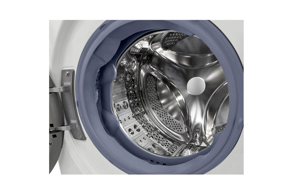 LG F4V5VYP0W 9kg Front Load Washing Machine – 1400 RPM, AI DD, Steam & ThinQ, White – View 4