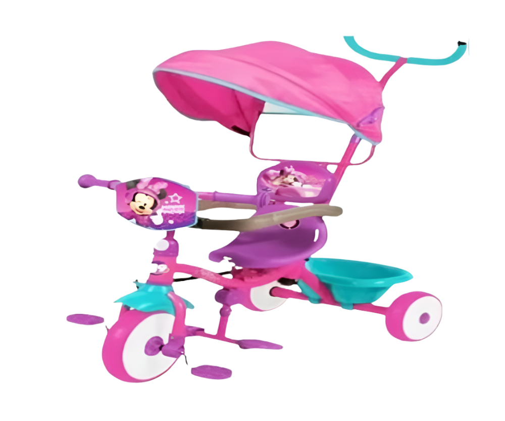 Disney Minnie Bike With Hand & Umbrella Safe & Comfortable