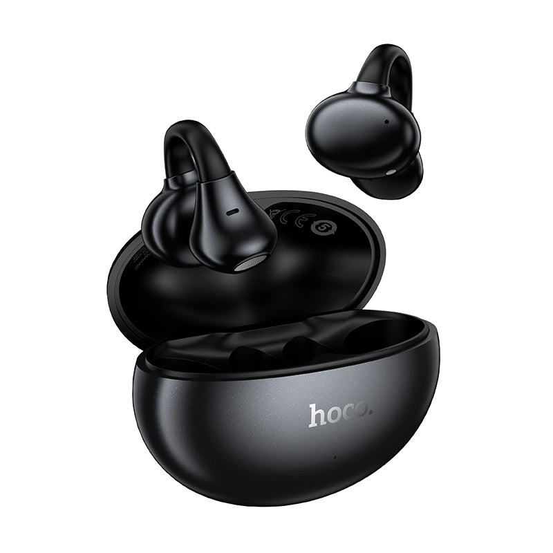 HOCO EA8 true wireless earbuds in black with charging case