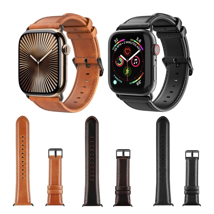 DUX DUCIS سوار جلد طبيعي لساعة Apple Watch 42/44/45MM