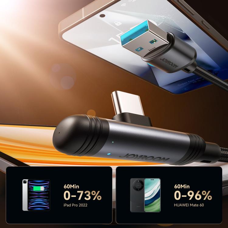JOYROOM USB to Type-C 90° Fast Charging Cable – 1.2m, 3A