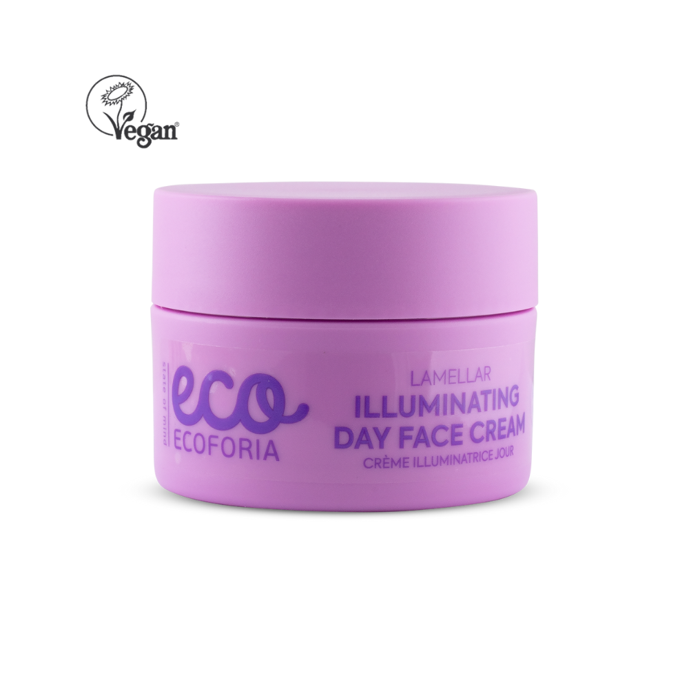 Ecoforia – Lavender Clouds – Lamellar Illuminating Day Face Cream, 50 ml