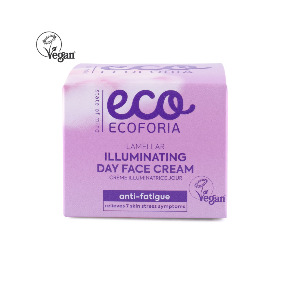 Ecoforia – Lavender Clouds – Lamellar Illuminating Day Face Cream, 50 ml