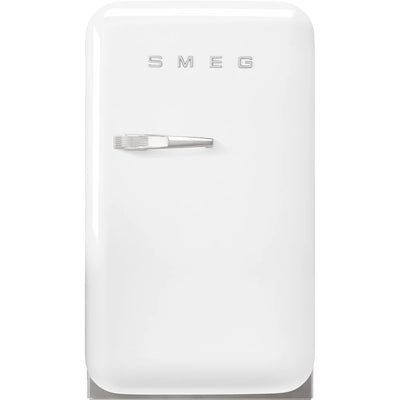 Smeg FAB5RWH6 Mini Refrigerator 50’s Style – White | 34L Retro Minibar
