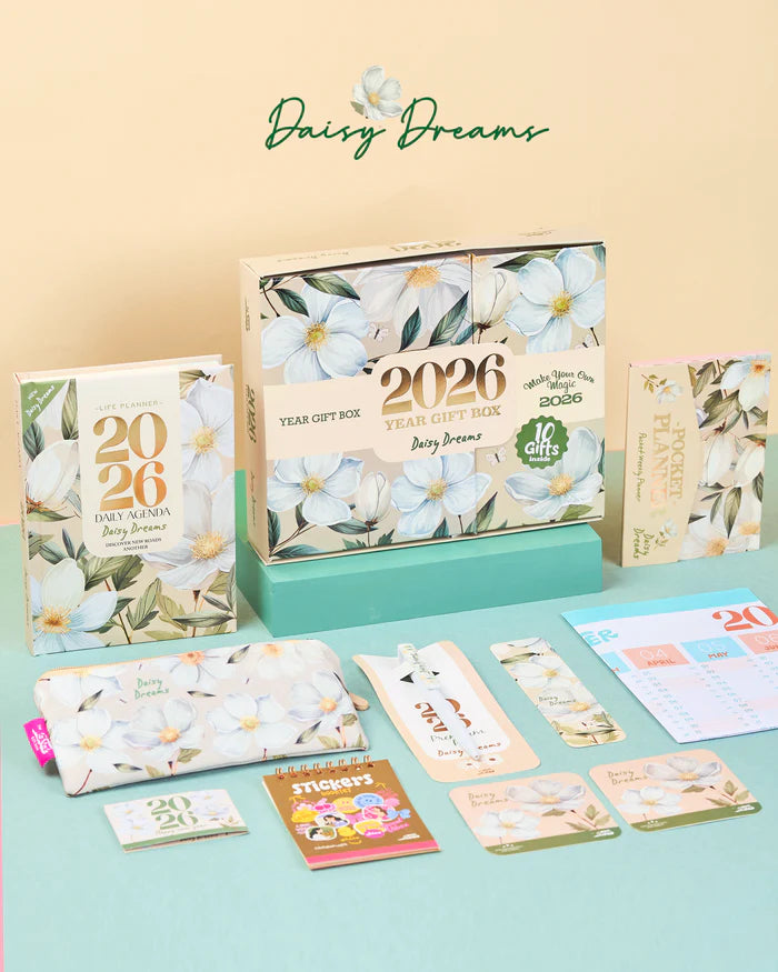 Mofkera Agenda Gift Set 2026 – Daisy Dreams - Pre Order