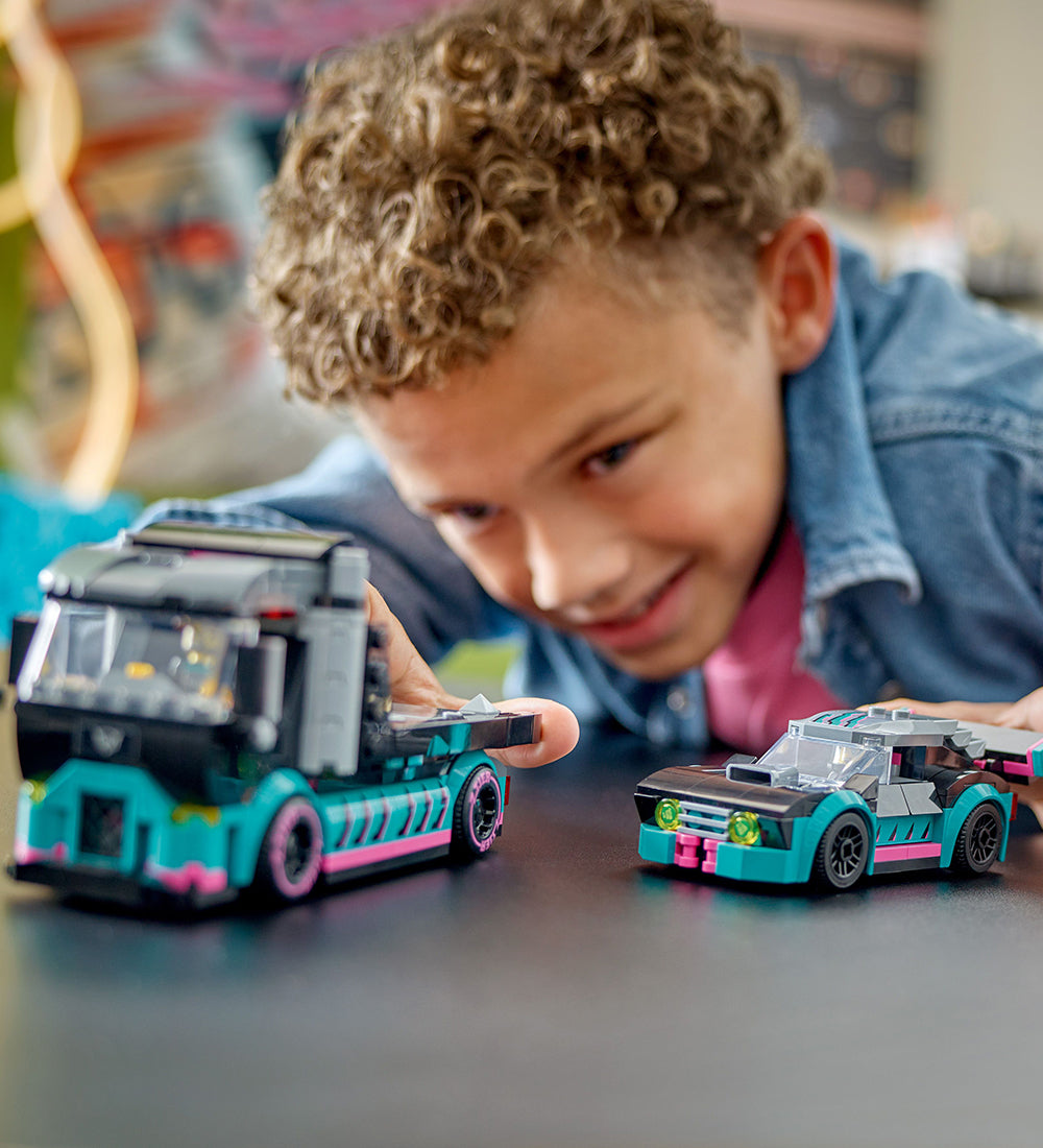 LEGO سيتي – سيارة سباق وشاحنة نقل سيارات 60406 – 328 قطعة