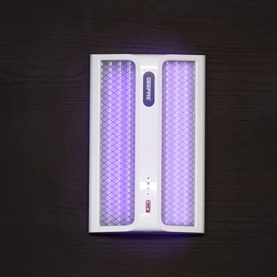 Geepas Rechargeable Mosquito Killer, Dual Sided, White, GBK25606