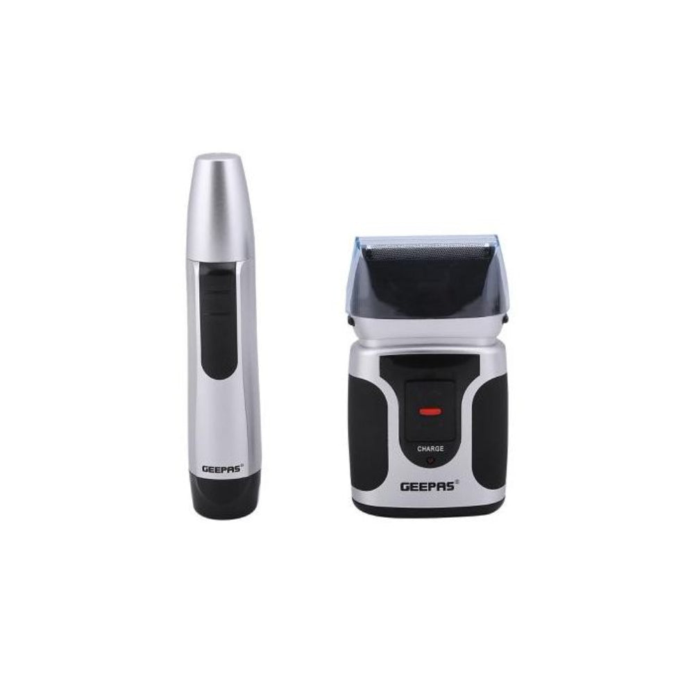 GEEPAS 2-in-1 Men’s Rechargeable Shaver & Nose Trimmer