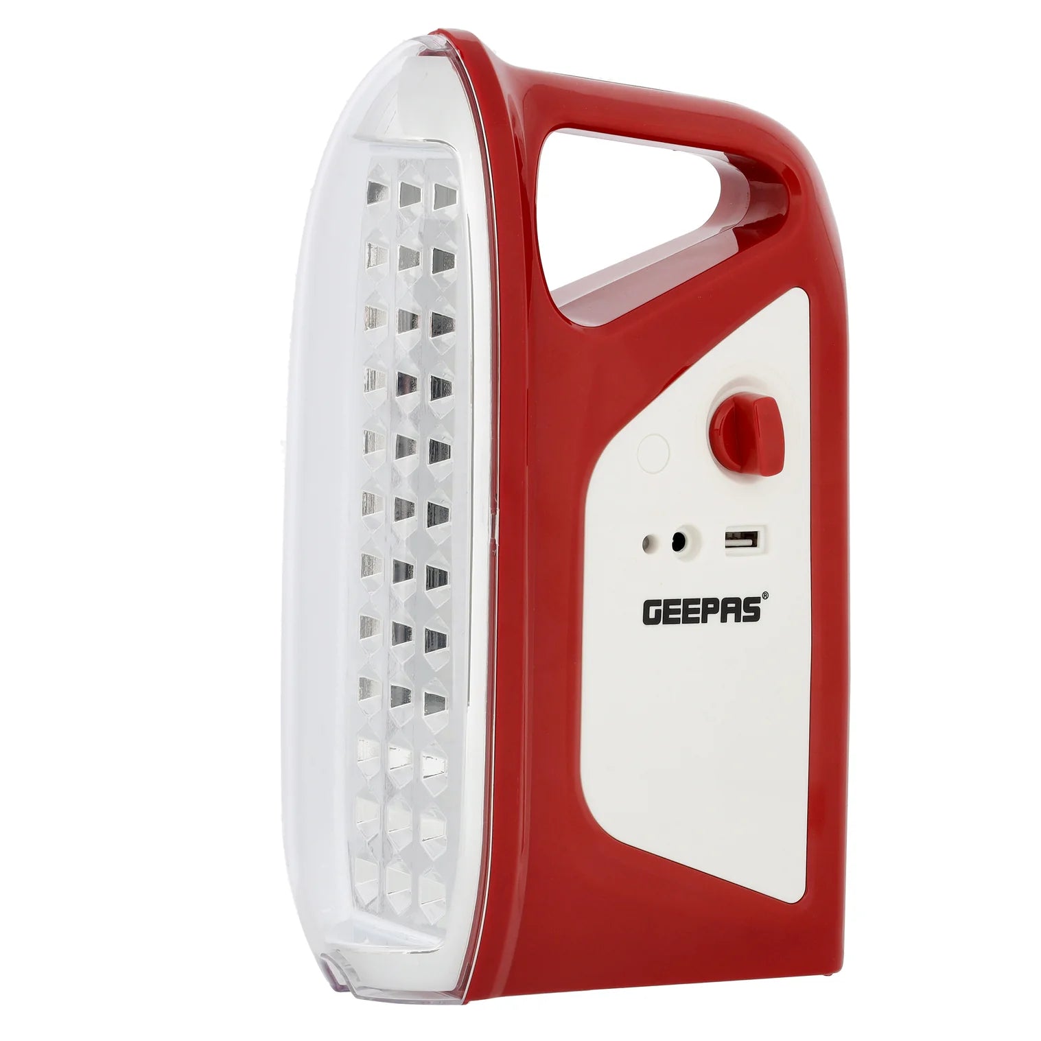 فانوس ومصباح جيباس GEFL4664N – 36 LED، شحن شمسي وUSB