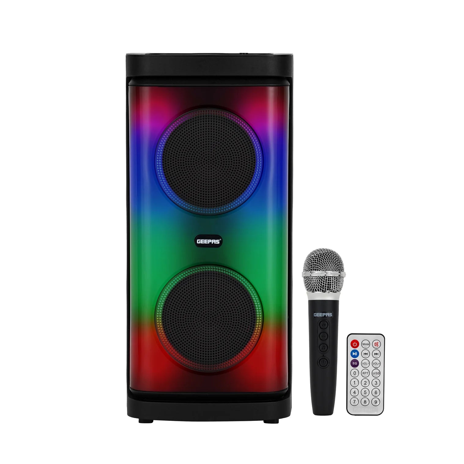 سبيكر Geepas GMS11193 20000W مع ميكروفون وإضاءة RGB