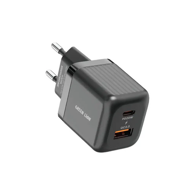 Green Lion 20W A+C GaN Charger with USB-C to Lightning Cable