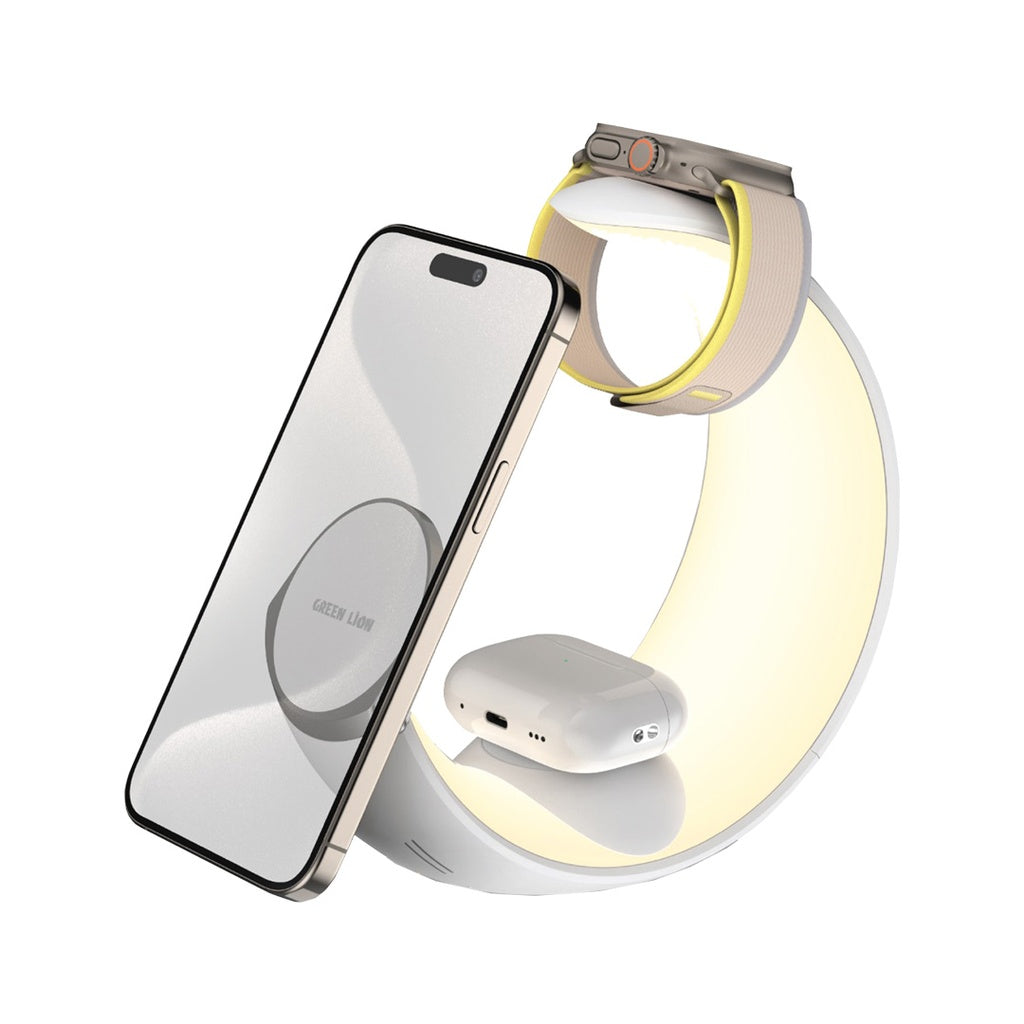 Green Lion 4-in-1 Moon Wireless Charger – Fast & Elegant