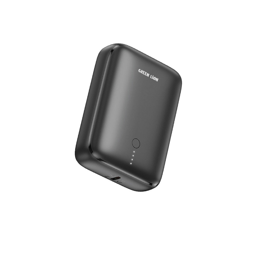 Green Lion 10000mAh Power Bank with PD 20W & QC Fast Charging – Black