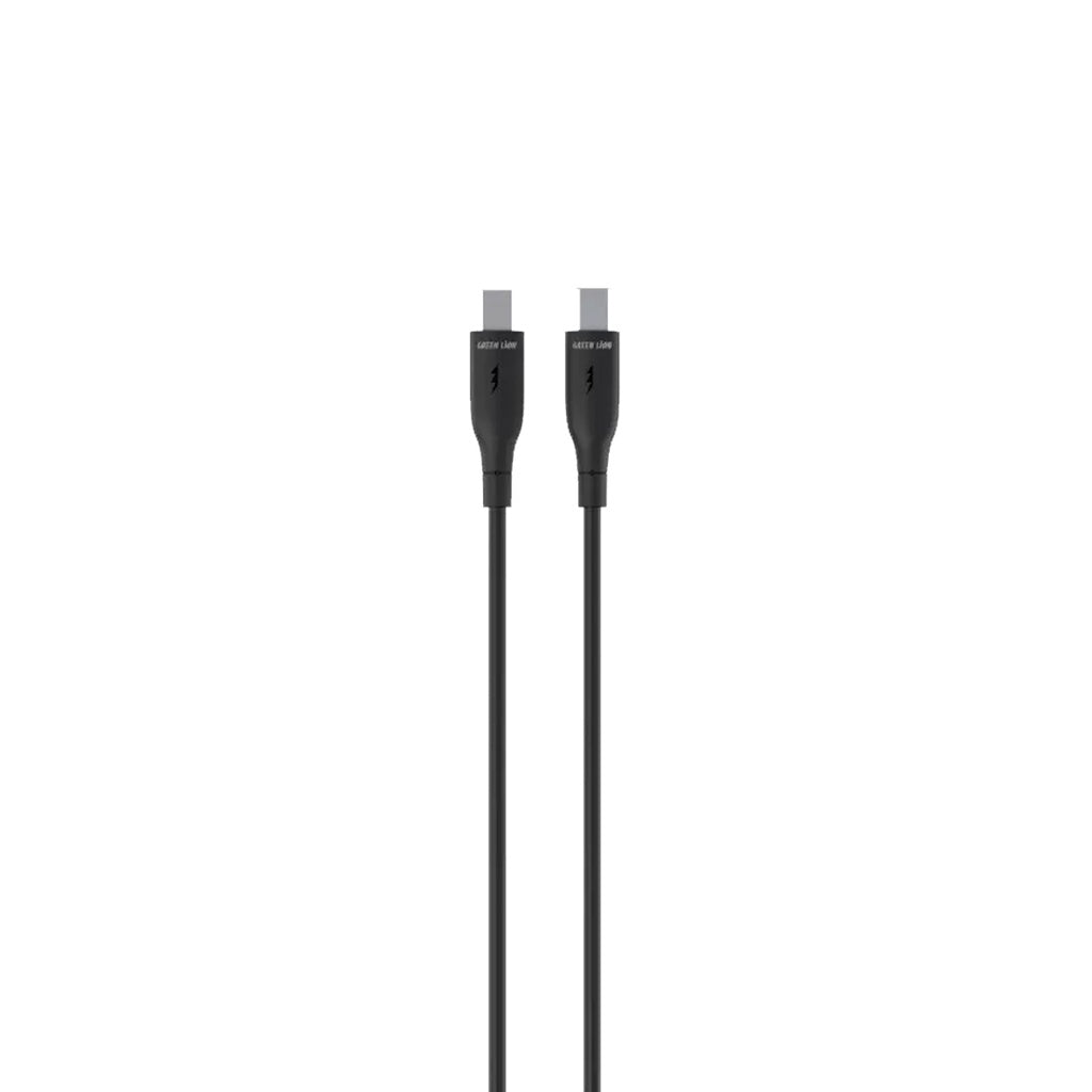 Green Lion USB-C to USB-C PVC Cable 1m – Black