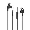 WiWU 3.5mm Audio Jack in-ear stereo wired earphone EB309 Stereo Sound Earbuds - Black
