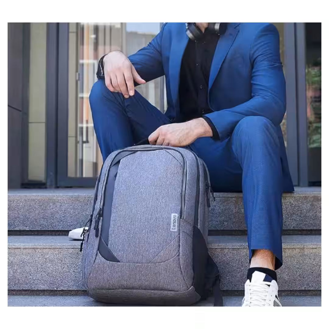 Lenovo 17″ Urban Backpack B730 – Water-Repellent, Anti-Theft & On-The-Go Charging | Charcoal Grey