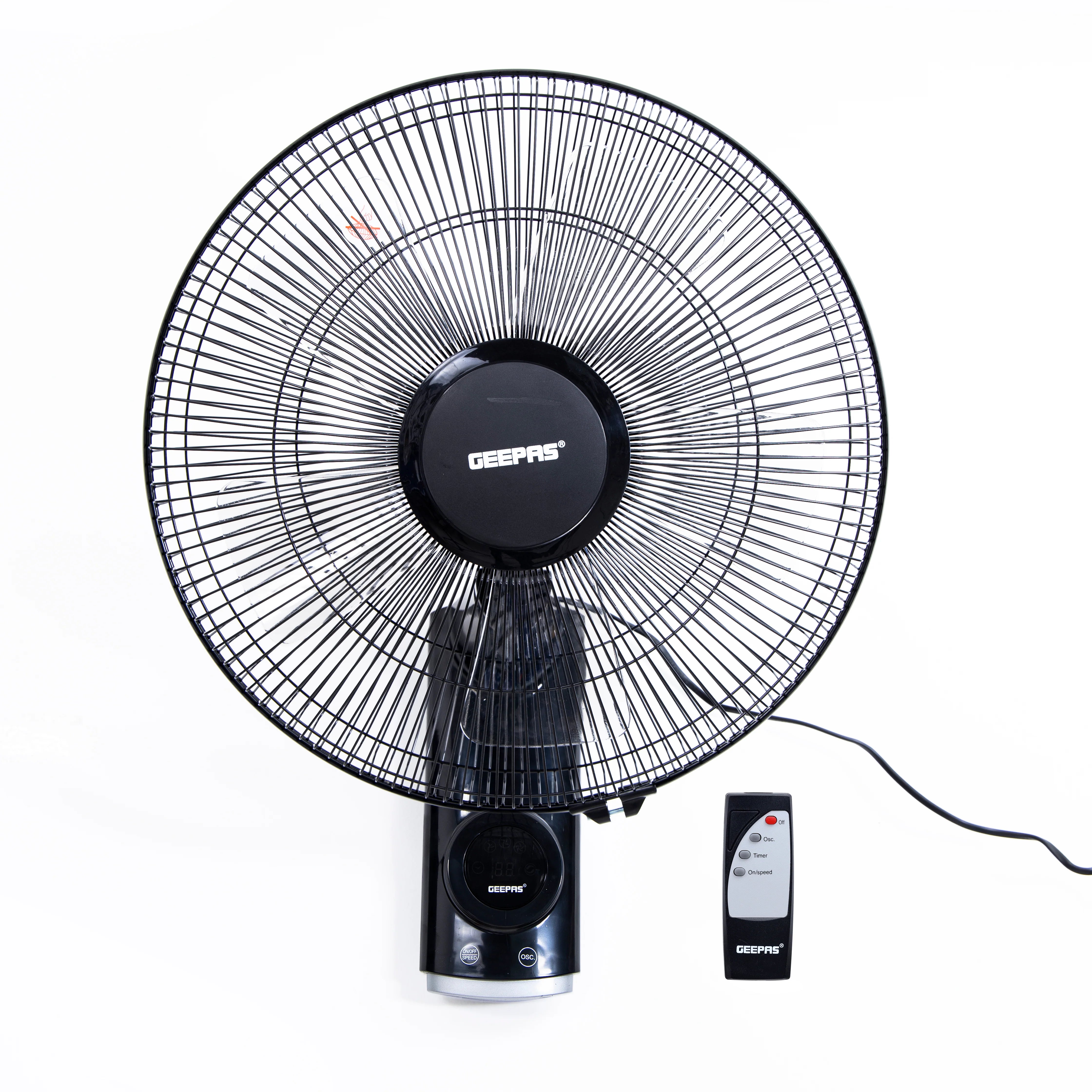 Geepas 16” Wall Fan 3 Speeds Quiet & Efficient Cooling