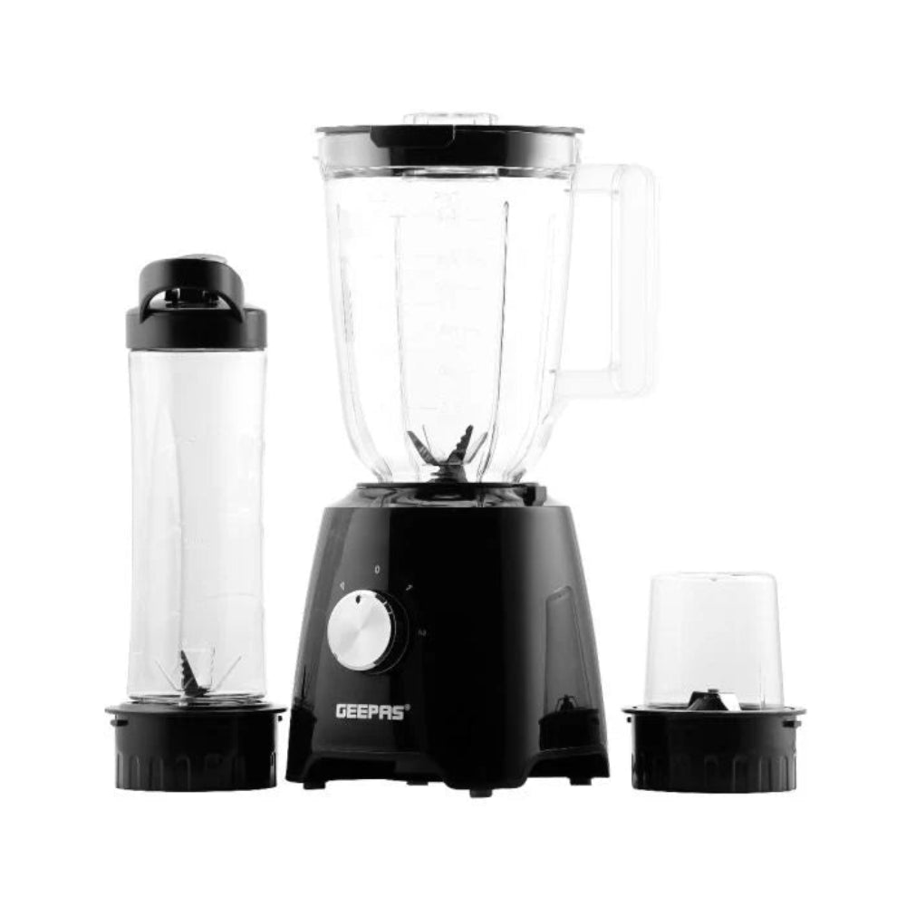 Geepas 3-In-1 Super Blender 1.5L & 500ml BPA Jar