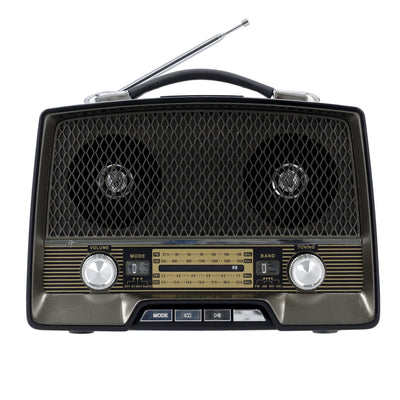 Geepas Retro Radio Bluetooth 3-Band Rechargeable