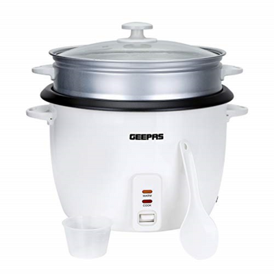 Geepas Rice Cooker 2.8L 900W Steamer & Warmer