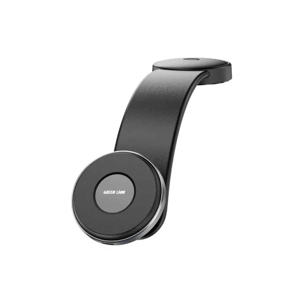 شاحن سيارة لاسلكي مغناطيسي 2 في 1 Green Lion Magflex – أسود