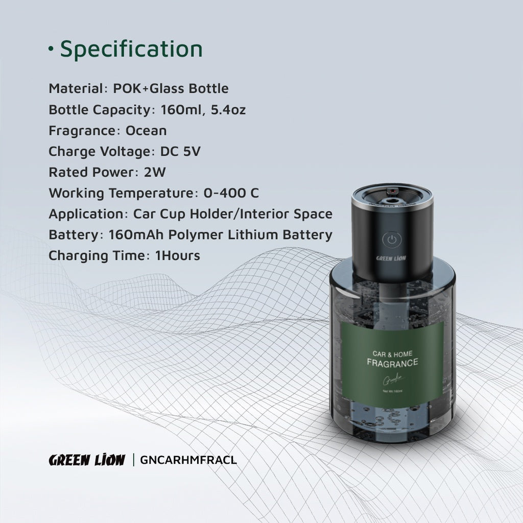 معطر Green Lion للسيارة والمنزل – 160 مل – رائحة تدوم