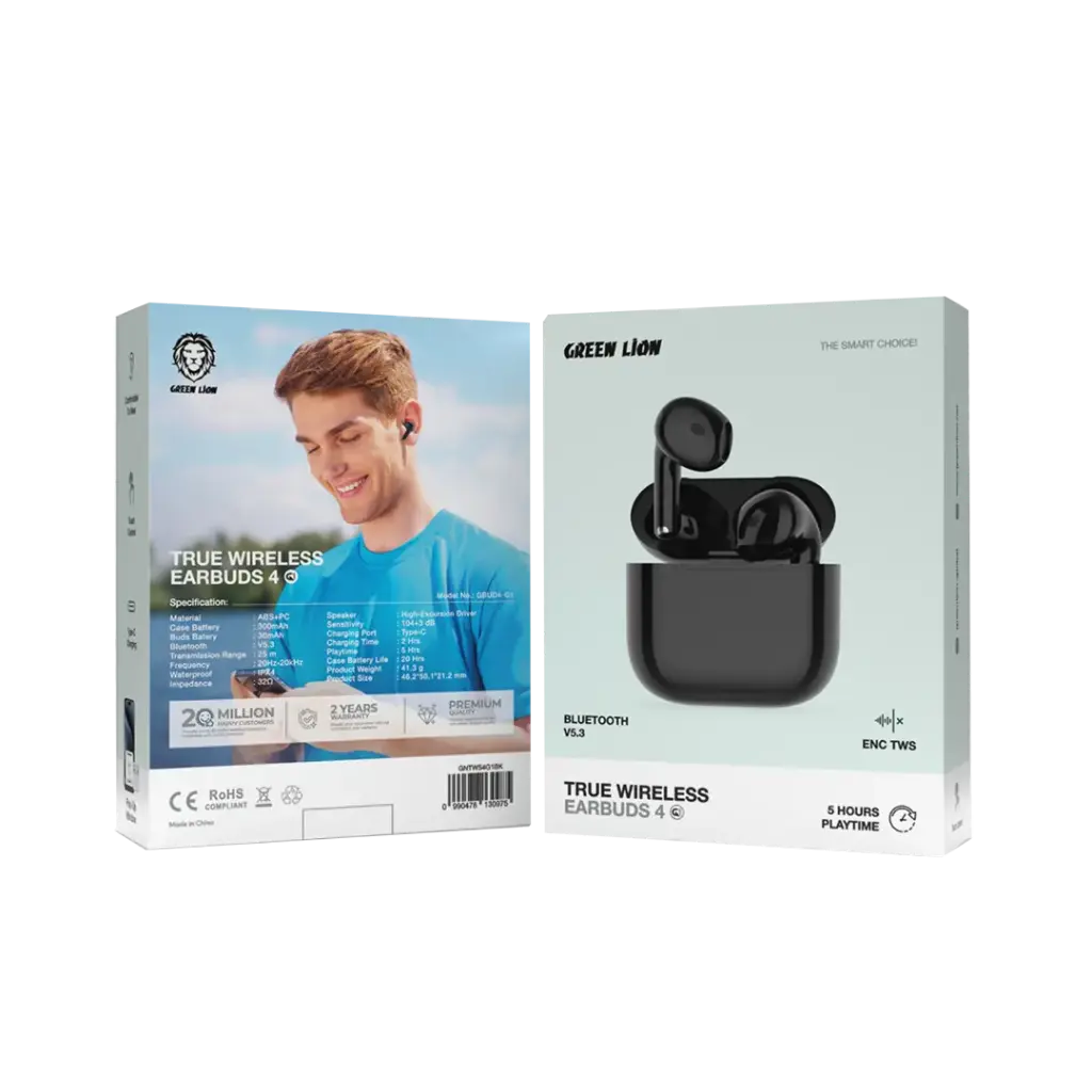 سماعات Green Lion G1 TWS – صوت نقي ومقاومة للماء