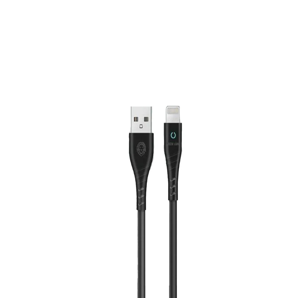 كابل USB-A إلى Lightning بطول 1 متر – PVC – أسود