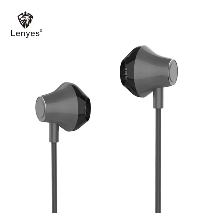 Lenyes LF43 Magnetic Wired Earphones – Stereo Sound & Mic
