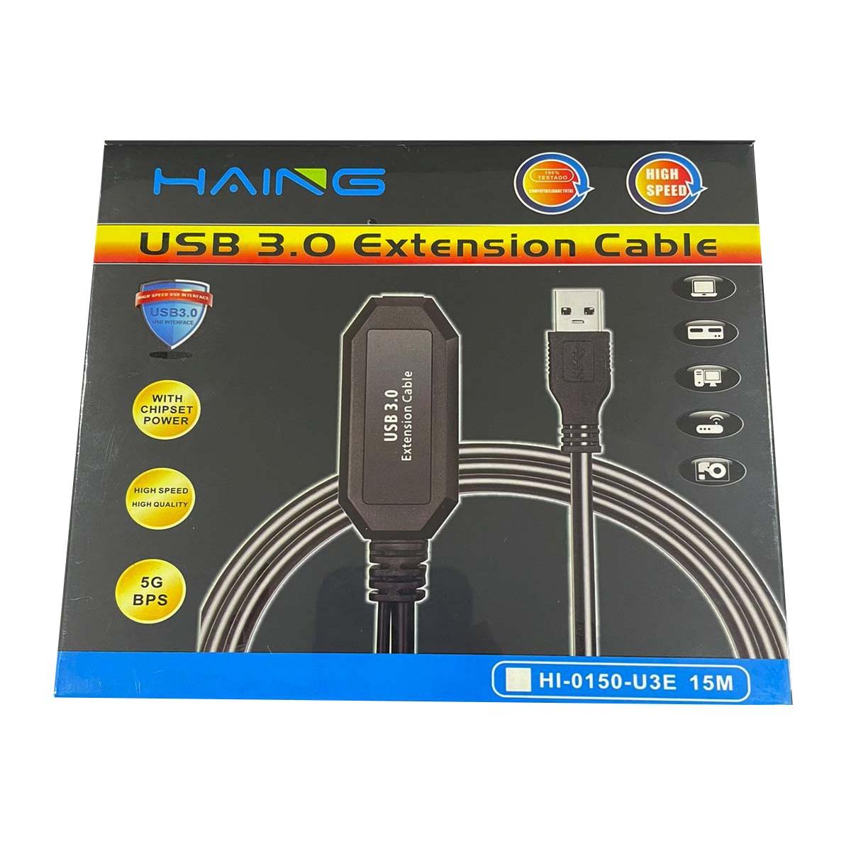 HAING HI-0150-U3E USB 3.0 Extension Cable (Male to Female) – 15M
