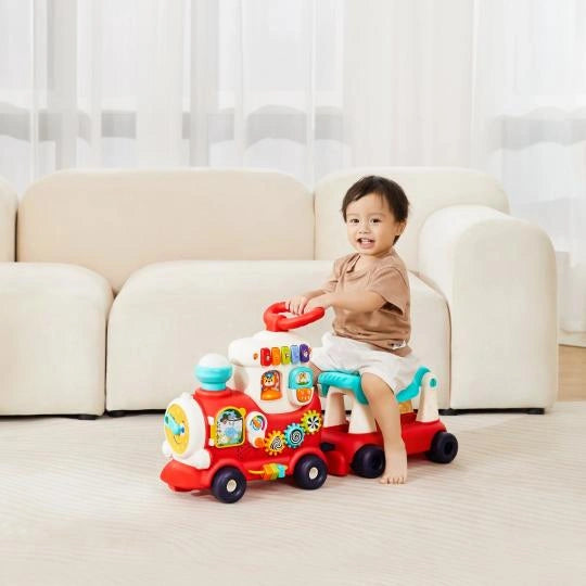 HOLA – 4-in-1 Push Walker & Ride-on Learning Train