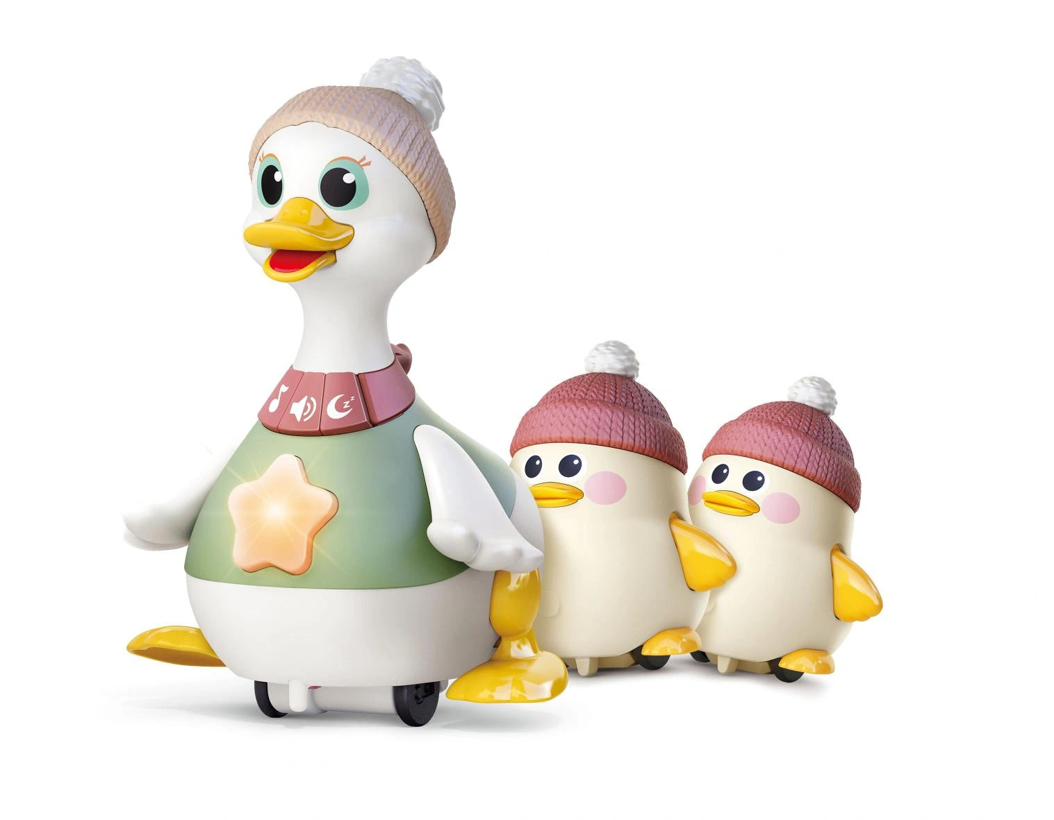Waddling Duck Family (Swinging) / 3 pcs