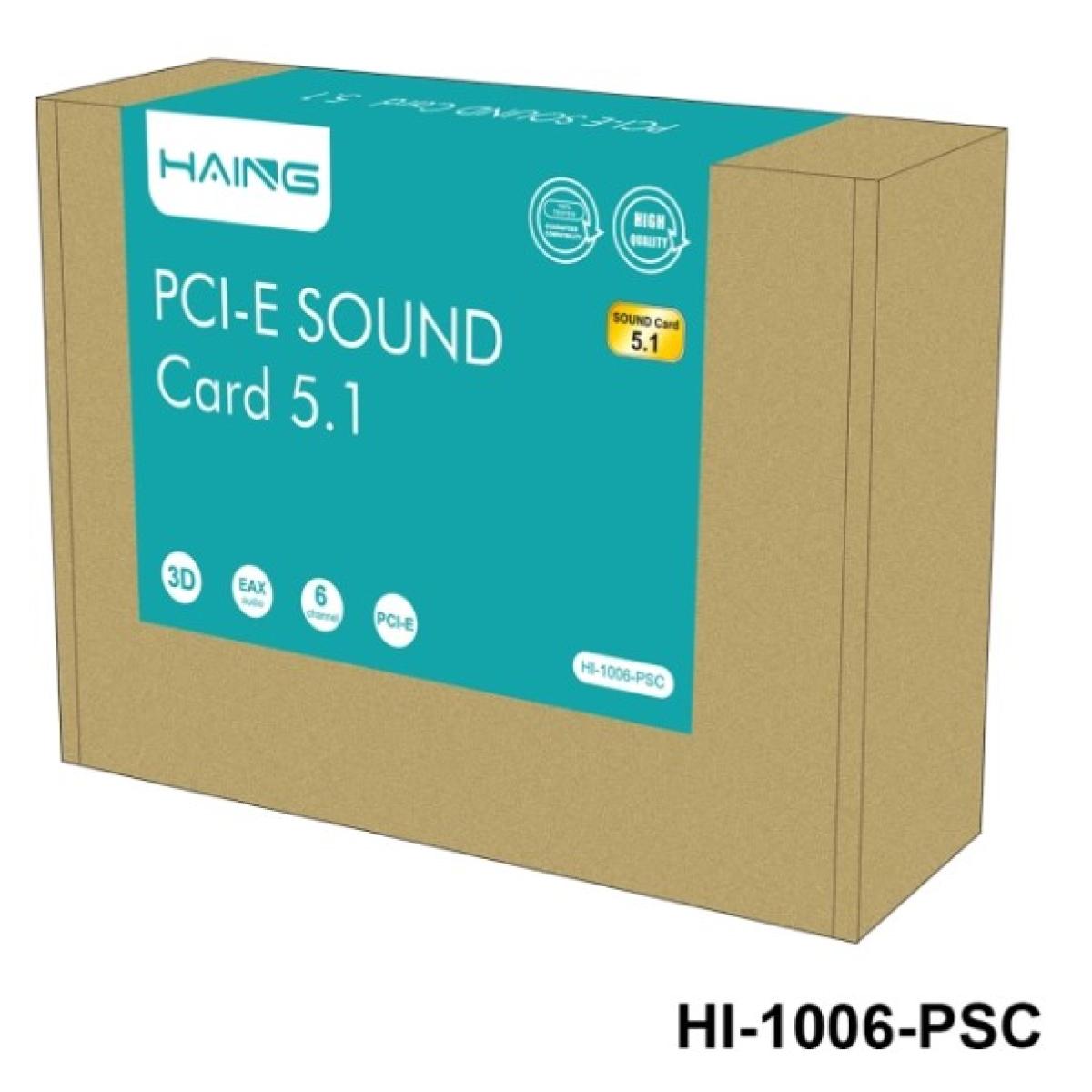 HAING HI-1006-PSC بطاقة صوت PCI Express 5.1