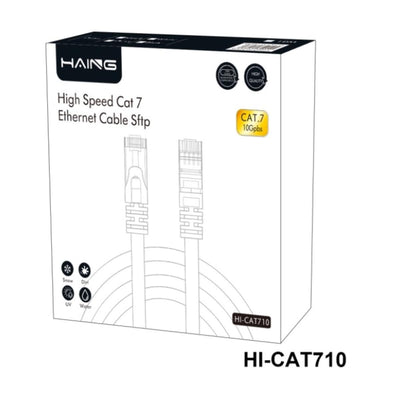 HAING High-Speed 10 Gbps SFTP CAT7 Ethernet Cable – 10M