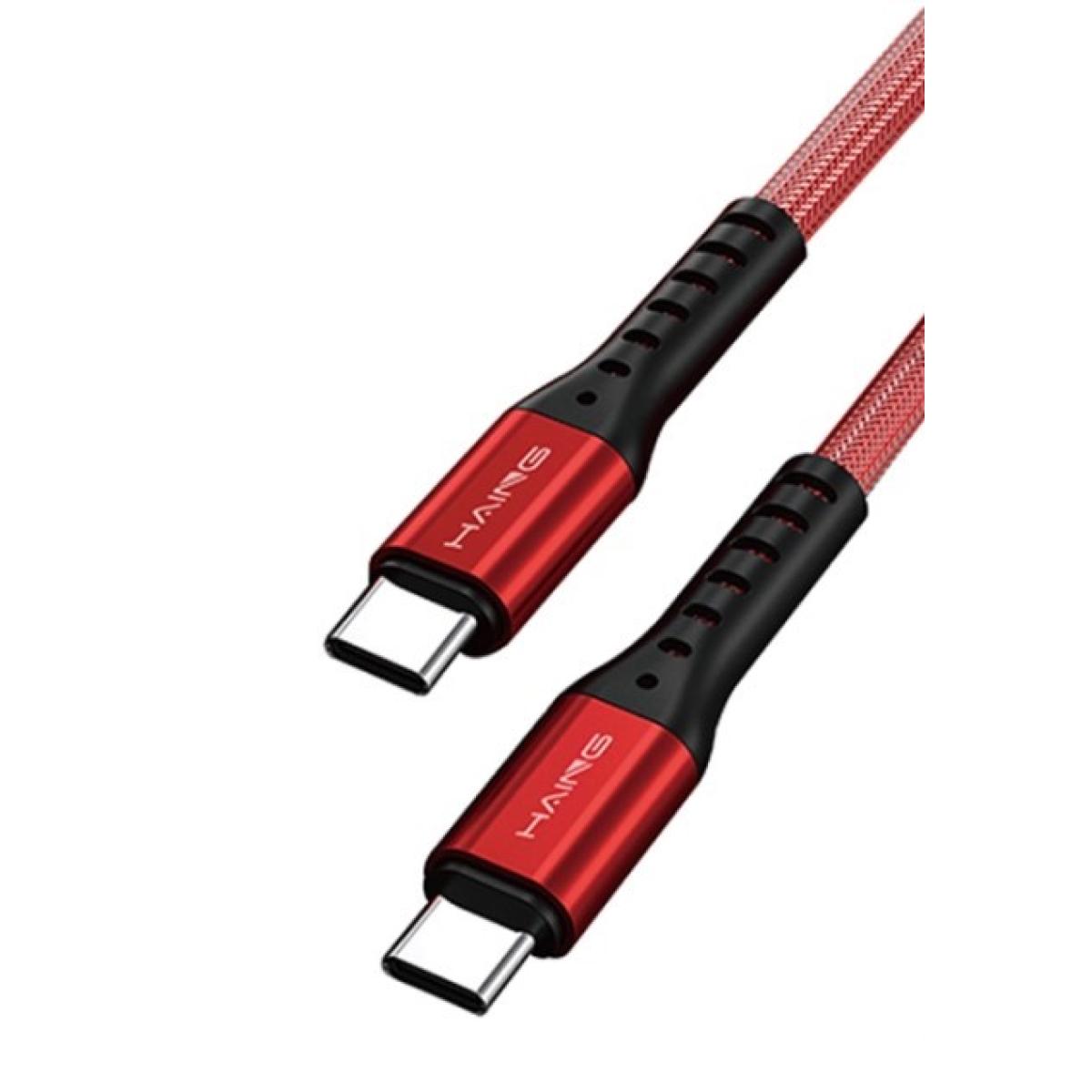 كابل HAING HI042CC Type-C إلى Type-C 20W معدني 3م