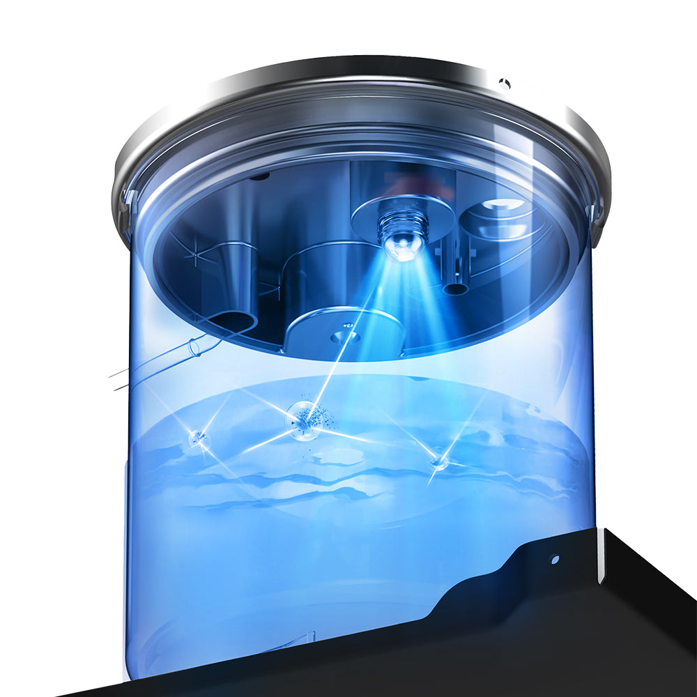 موزع مياه هيتاشي HWD-B50000-SV | أسود/ستانلس ستيل UV