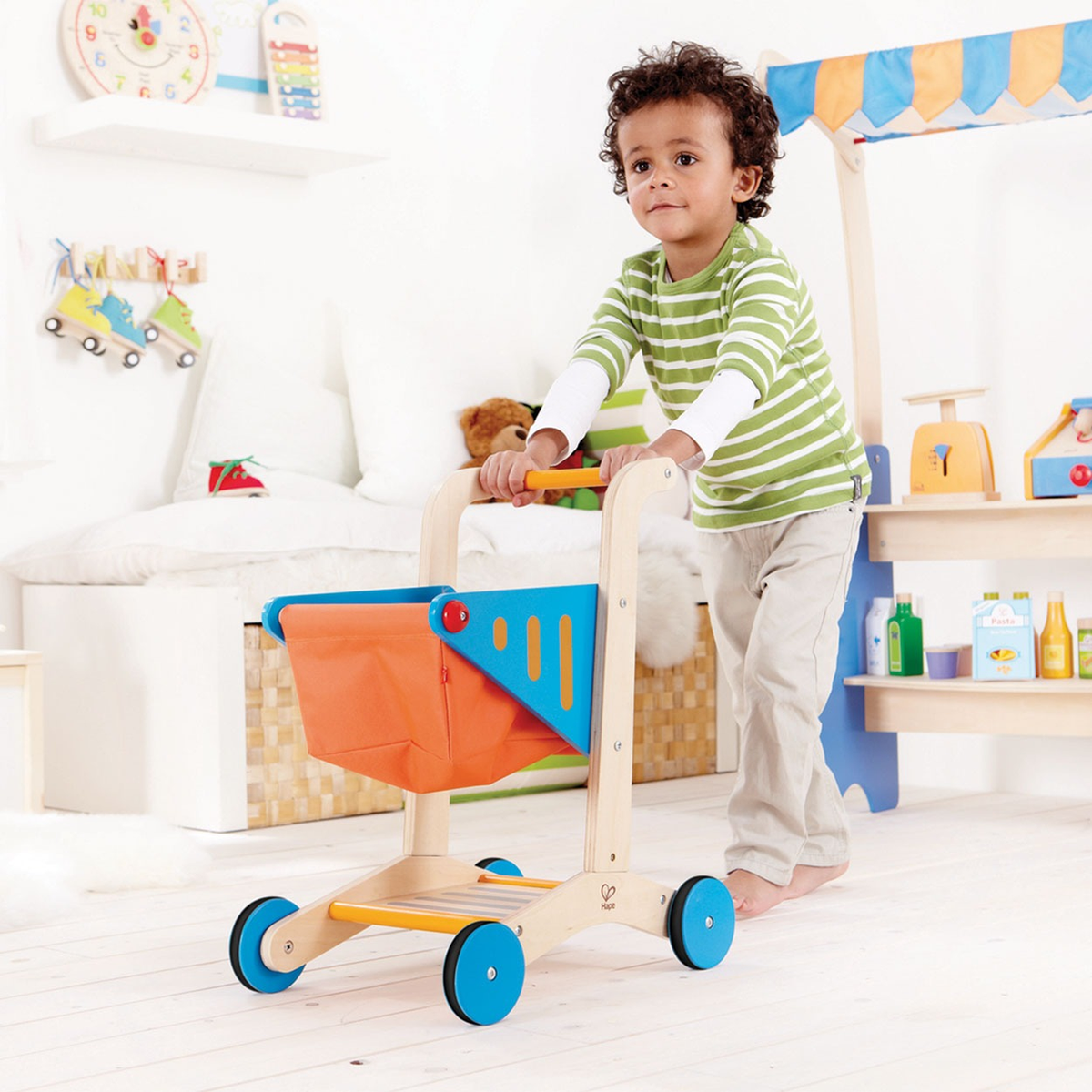 Hape Wooden Shopping Cart Toy