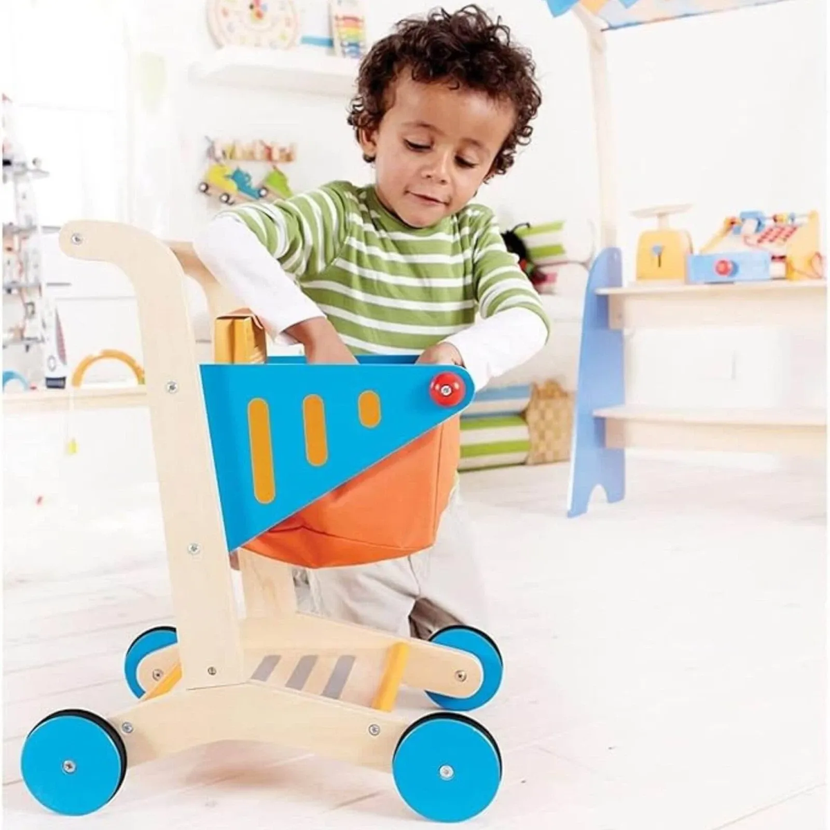 Hape Wooden Shopping Cart Toy