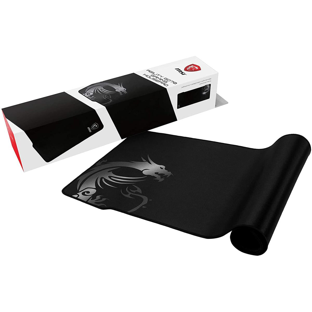 MSI Agility GD70 XL Extended Gaming Mouse Pad Silk Gaming Fabric Surface Soft Seamed Edges Anti-Slip Base