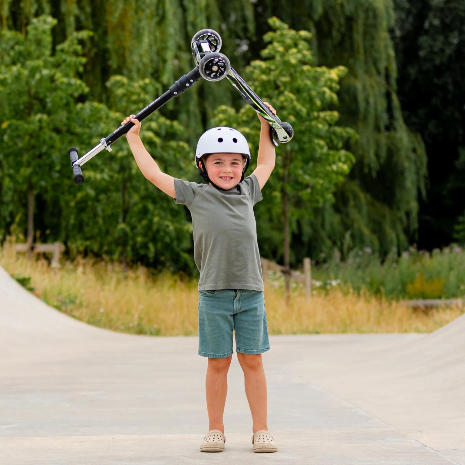 Boldcube Big 3-Wheel Scooter – Swift Green, Age 5-10