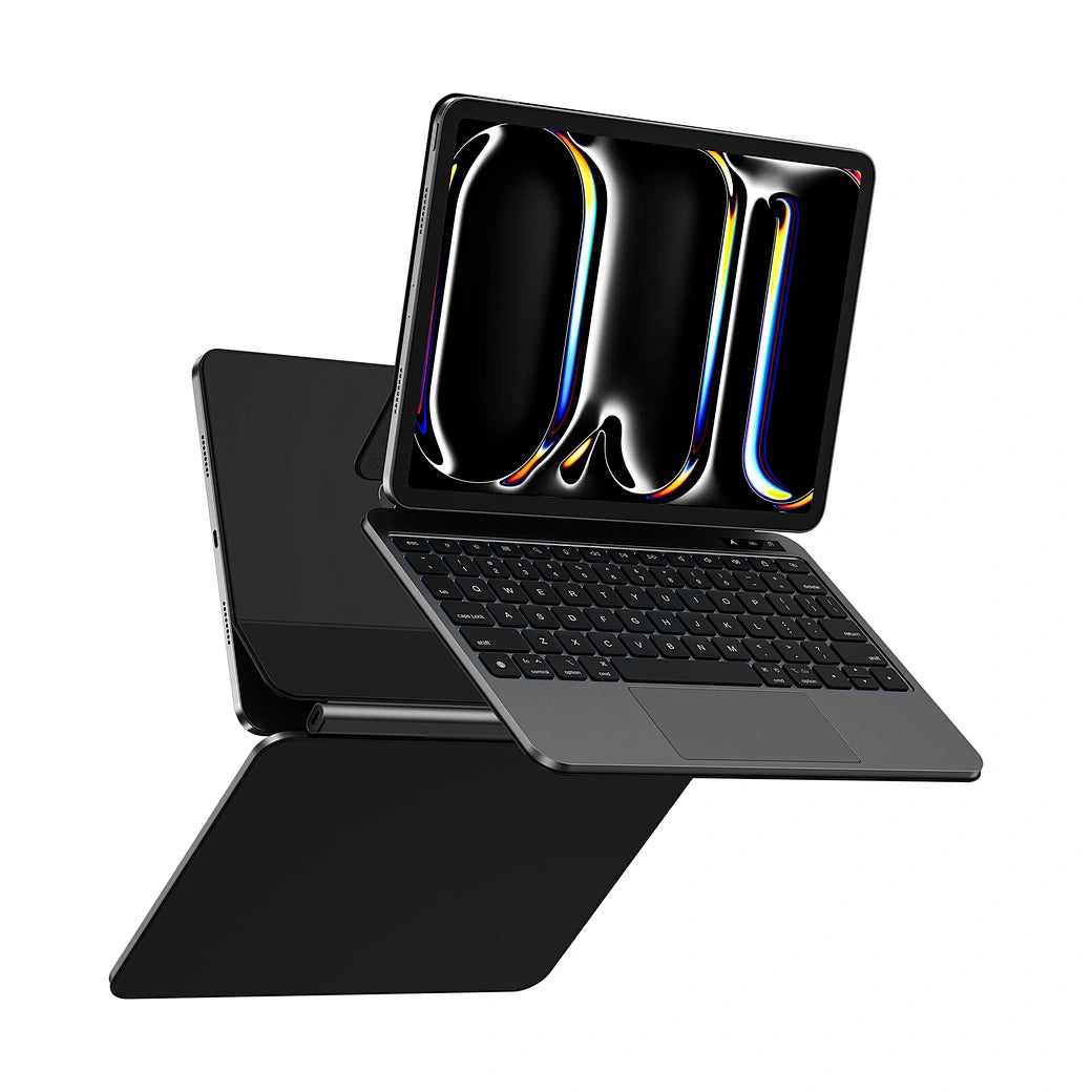 WIWU Magic Keyboard Pro MK-002 for iPad Air 13'' & iPad 12.9'' (2024 & 2025) - Arabic+English