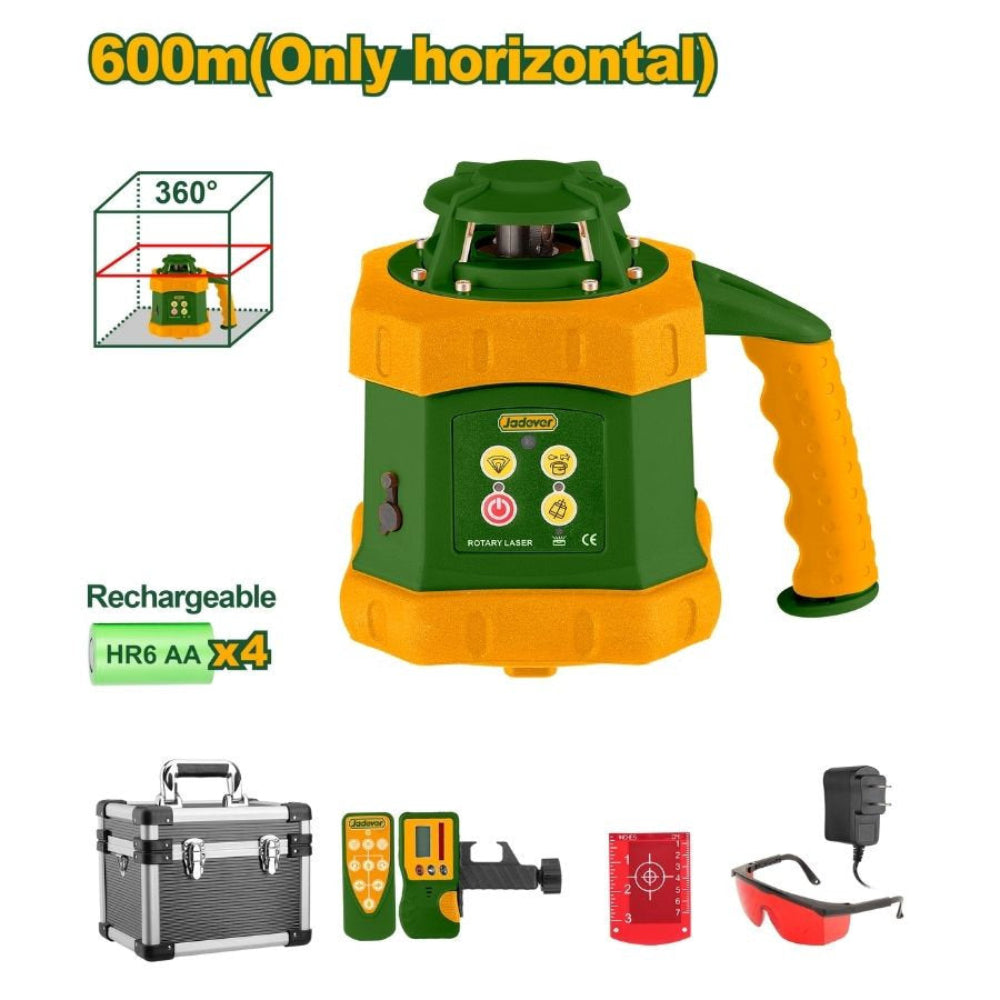 JADEVER 360° Rotating Laser with 600m Range High Precision