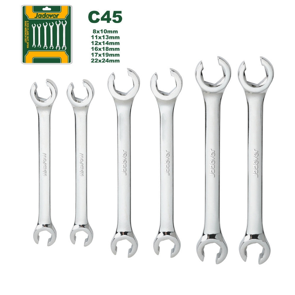 JADEVER 8-24 A/C & Brake Line Filler Wrench Set