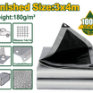 JADEVER Heavy Duty Grey Tarp 4×3m Durable & Weatherproof